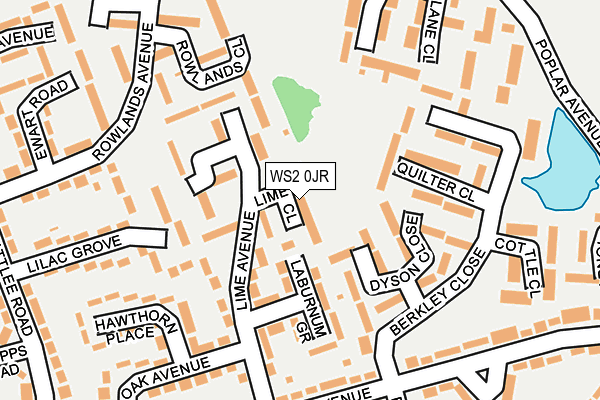 WS2 0JR map - OS OpenMap – Local (Ordnance Survey)