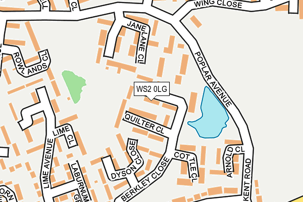 WS2 0LG map - OS OpenMap – Local (Ordnance Survey)