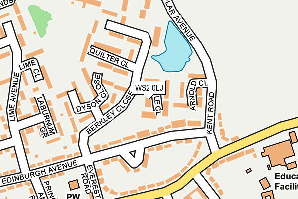 WS2 0LJ map - OS OpenMap – Local (Ordnance Survey)