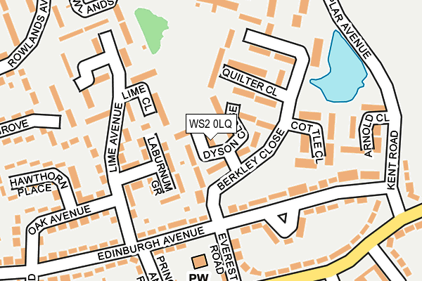 WS2 0LQ map - OS OpenMap – Local (Ordnance Survey)