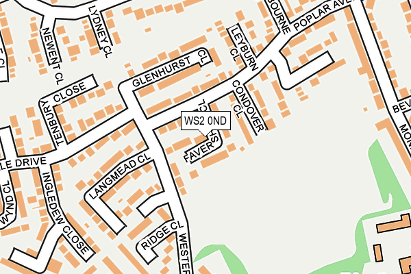 WS2 0ND map - OS OpenMap – Local (Ordnance Survey)