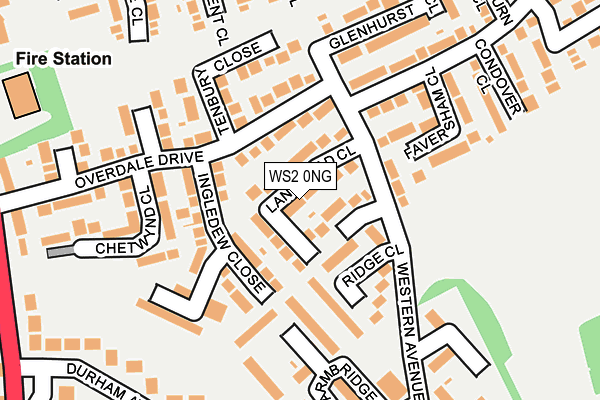 WS2 0NG map - OS OpenMap – Local (Ordnance Survey)