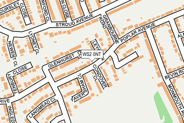 WS2 0NT map - OS OpenMap – Local (Ordnance Survey)