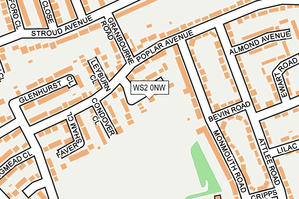 WS2 0NW map - OS OpenMap – Local (Ordnance Survey)