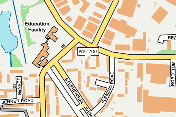 WS2 7DG map - OS OpenMap – Local (Ordnance Survey)