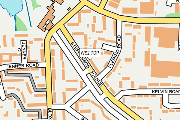 WS2 7DP map - OS OpenMap – Local (Ordnance Survey)