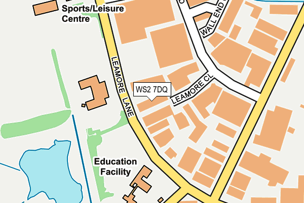 WS2 7DQ map - OS OpenMap – Local (Ordnance Survey)