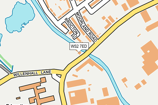 WS2 7ED map - OS OpenMap – Local (Ordnance Survey)