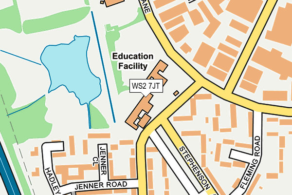WS2 7JT map - OS OpenMap – Local (Ordnance Survey)
