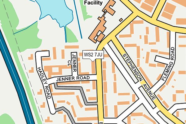 WS2 7JU map - OS OpenMap – Local (Ordnance Survey)