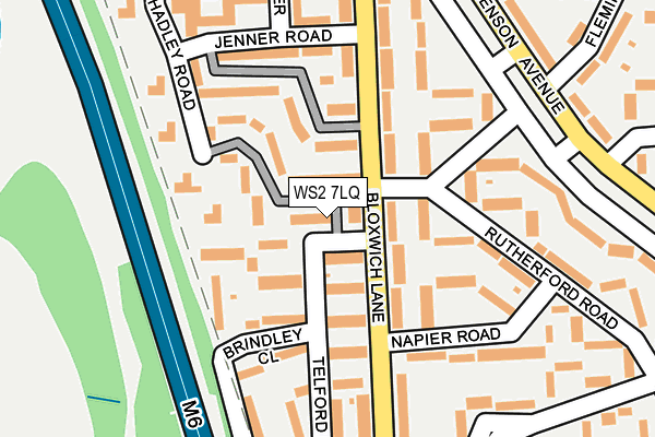 WS2 7LQ map - OS OpenMap – Local (Ordnance Survey)