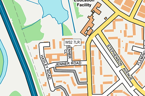 WS2 7LR map - OS OpenMap – Local (Ordnance Survey)