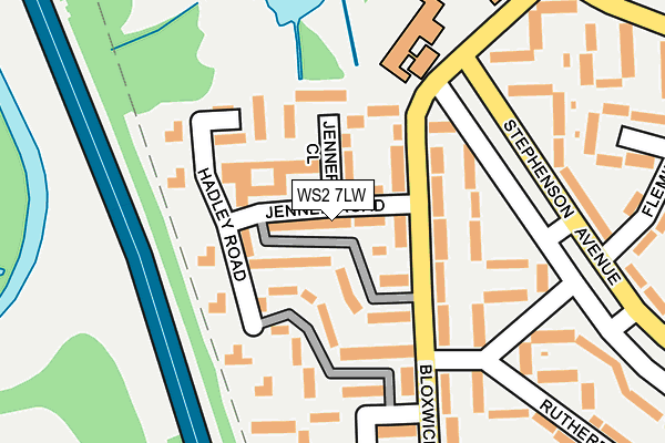 WS2 7LW map - OS OpenMap – Local (Ordnance Survey)