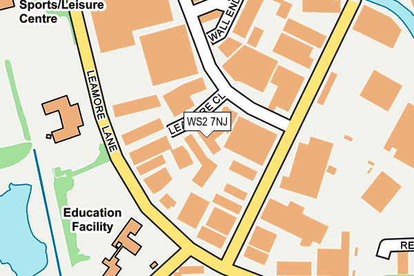 WS2 7NJ map - OS OpenMap – Local (Ordnance Survey)