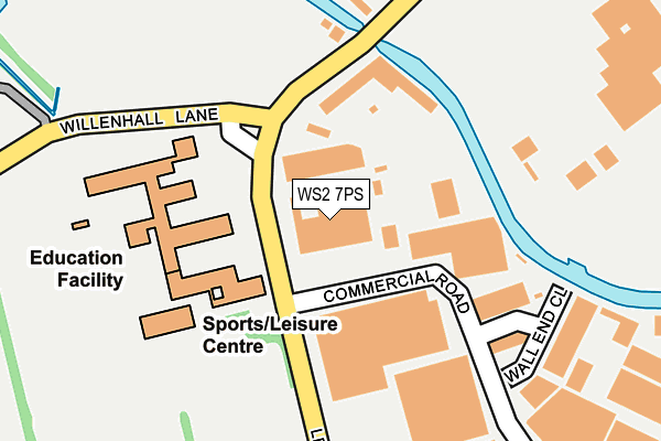 WS2 7PS map - OS OpenMap – Local (Ordnance Survey)