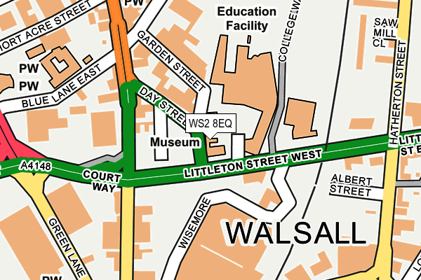 WS2 8EQ map - OS OpenMap – Local (Ordnance Survey)