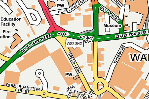 WS2 8HG map - OS OpenMap – Local (Ordnance Survey)
