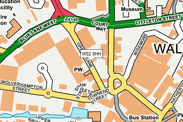 WS2 8HH map - OS OpenMap – Local (Ordnance Survey)
