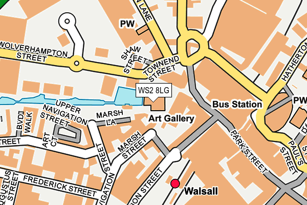 WS2 8LG map - OS OpenMap – Local (Ordnance Survey)