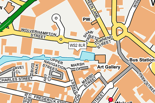WS2 8LR map - OS OpenMap – Local (Ordnance Survey)