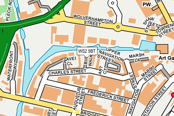 WS2 9BT map - OS OpenMap – Local (Ordnance Survey)