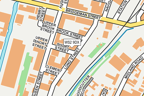 WS2 9DX map - OS OpenMap – Local (Ordnance Survey)