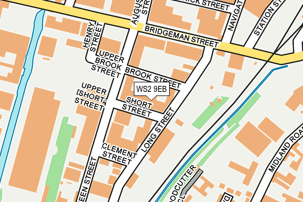 WS2 9EB map - OS OpenMap – Local (Ordnance Survey)