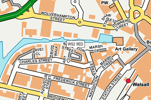 WS2 9ED map - OS OpenMap – Local (Ordnance Survey)