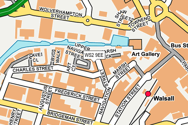 WS2 9EE map - OS OpenMap – Local (Ordnance Survey)