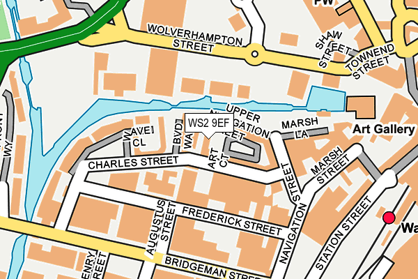 WS2 9EF map - OS OpenMap – Local (Ordnance Survey)