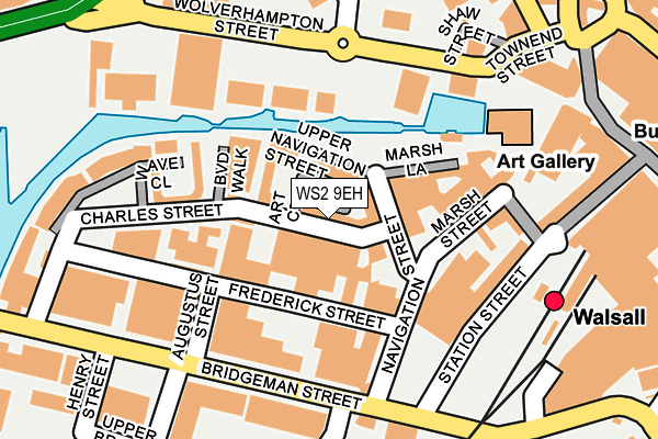 WS2 9EH map - OS OpenMap – Local (Ordnance Survey)