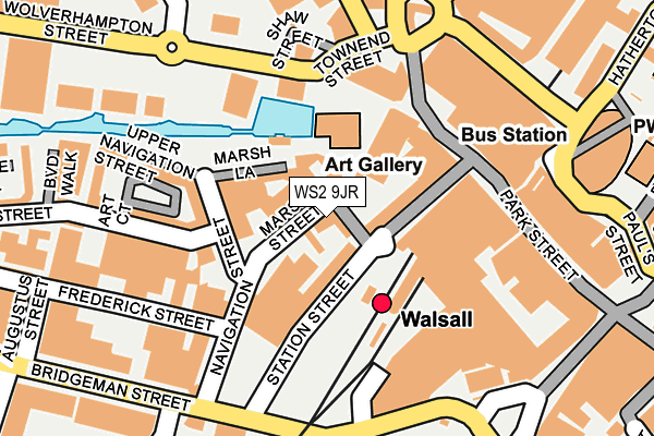 WS2 9JR map - OS OpenMap – Local (Ordnance Survey)