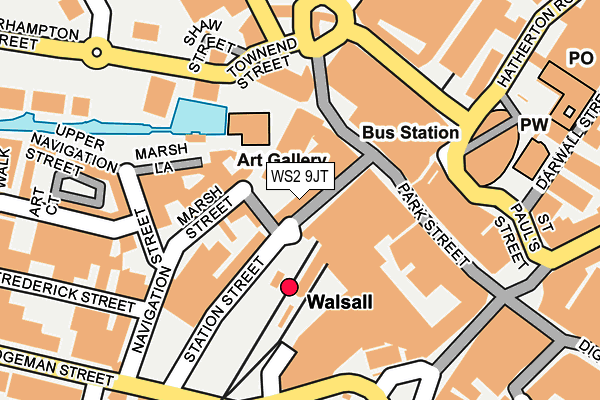 WS2 9JT map - OS OpenMap – Local (Ordnance Survey)