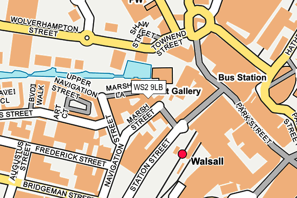 WS2 9LB map - OS OpenMap – Local (Ordnance Survey)
