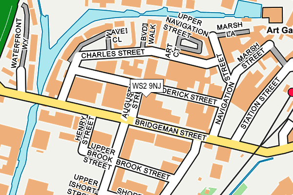 WS2 9NJ map - OS OpenMap – Local (Ordnance Survey)