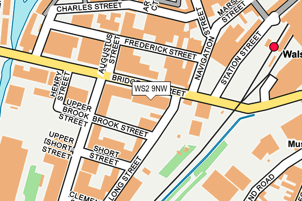 WS2 9NW map - OS OpenMap – Local (Ordnance Survey)