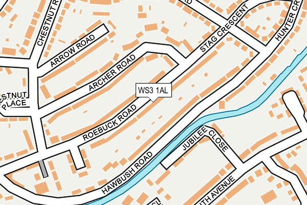 WS3 1AL map - OS OpenMap – Local (Ordnance Survey)
