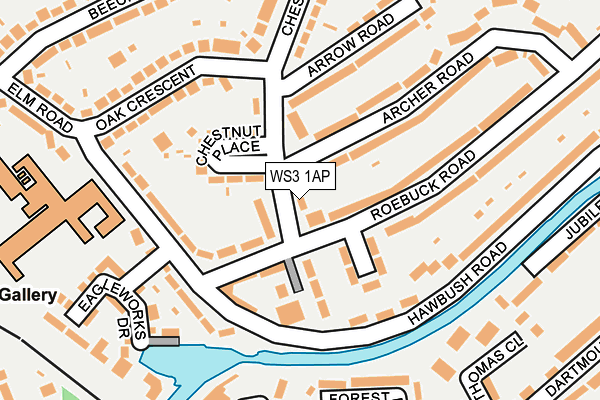 WS3 1AP map - OS OpenMap – Local (Ordnance Survey)