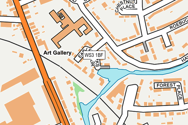 WS3 1BF map - OS OpenMap – Local (Ordnance Survey)