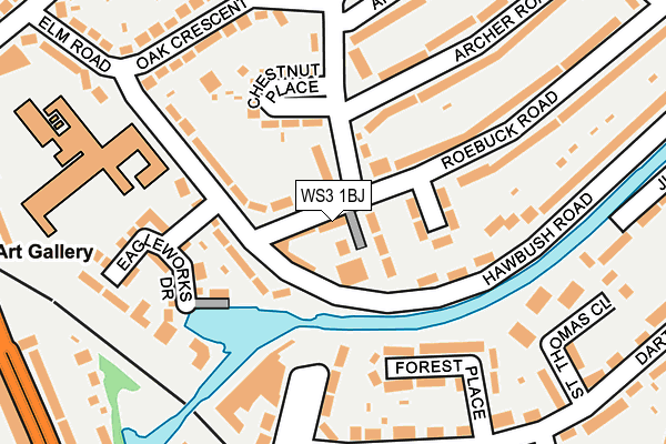 WS3 1BJ map - OS OpenMap – Local (Ordnance Survey)