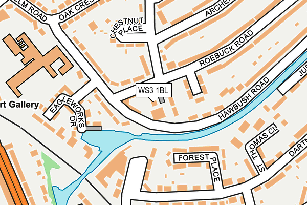WS3 1BL map - OS OpenMap – Local (Ordnance Survey)