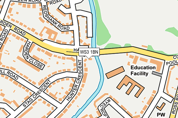 WS3 1BN map - OS OpenMap – Local (Ordnance Survey)