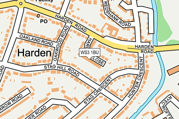 WS3 1BU map - OS OpenMap – Local (Ordnance Survey)