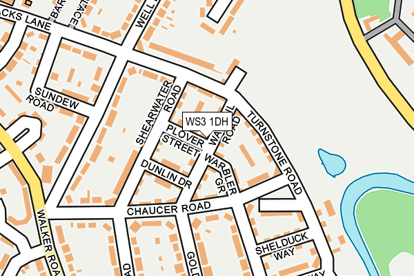 WS3 1DH map - OS OpenMap – Local (Ordnance Survey)