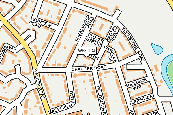 WS3 1DJ map - OS OpenMap – Local (Ordnance Survey)