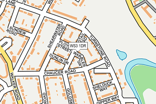 WS3 1DR map - OS OpenMap – Local (Ordnance Survey)