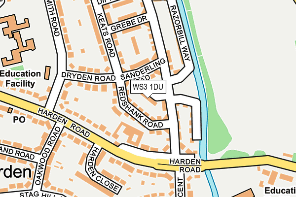 WS3 1DU map - OS OpenMap – Local (Ordnance Survey)