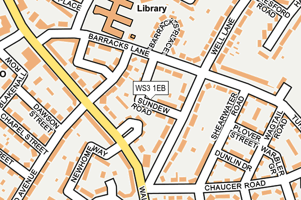 WS3 1EB map - OS OpenMap – Local (Ordnance Survey)