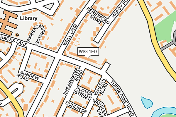 WS3 1ED map - OS OpenMap – Local (Ordnance Survey)