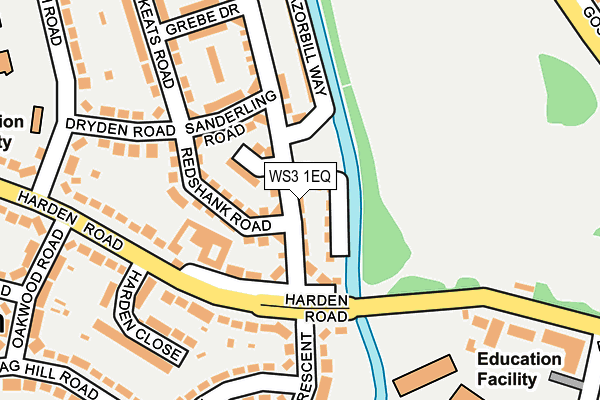 WS3 1EQ map - OS OpenMap – Local (Ordnance Survey)